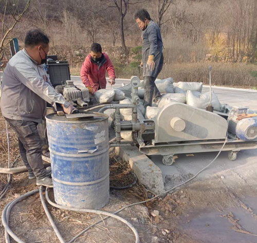 淮阴路面下沉注浆